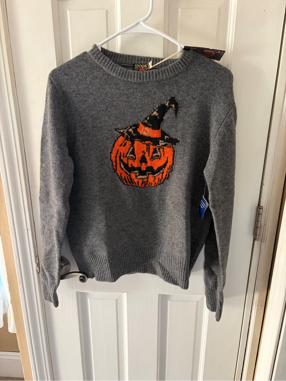 Kiel James Patrick Halloween Jack o Lantern Witch Sweater
